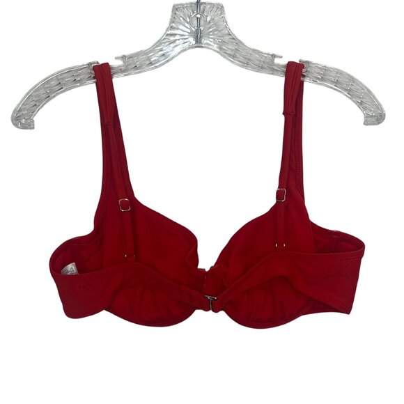 Wild Fable Underwire Bikini Top Womens Large Red Adjustable Straps - Picture 3 of 10